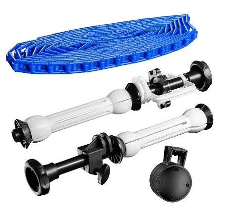 Walimex Hintergrundexpan + Kette & Gewicht, blau, 1012966