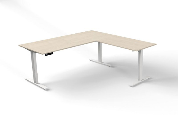 Kerkmann Sitz-/Stehtisch B 1800 x T 800 mm mit Anbauelemen, elektrisch höhenverstellbar von 720-1200 mm, Move 3, Farbe: Ahorn, (Montage), 10382350-1