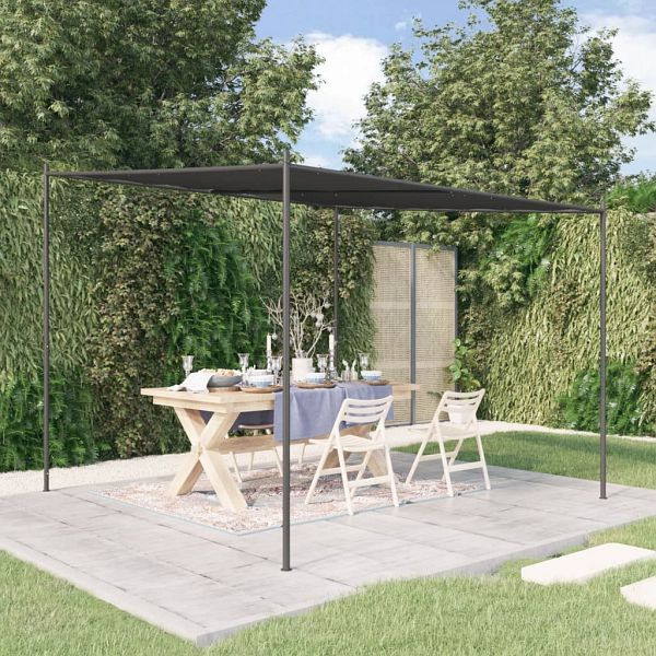 vidaXL Pavillon Anthrazit 3x3 m 180 g/m² Stoff und Stahl, 362462