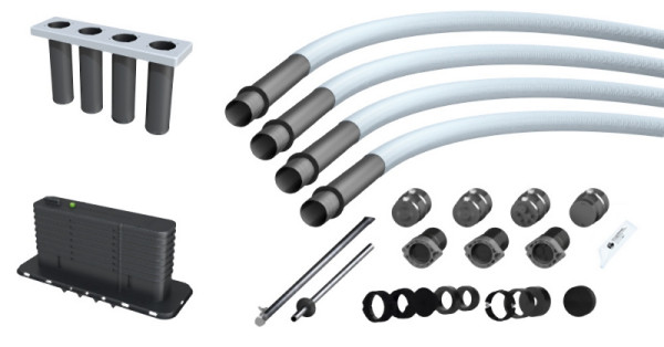Hauff Mehrsparten-Bauherrenpaket für Gebäude ohne Keller MSH Basic FUBO BHP6m, 3030300163