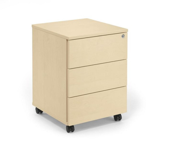 Deskin Rollcontainer MODUL, Ahorndekor, B 432 x H 585 x T 459 mm, 349374