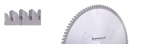 Karnasch Hartmetall-bestücktes Kreissägeblatt, Aluminium + Kunststoffe Universal 300x3,2/2,5x30mm 96 TFN - NL: UNI1 + UNI2, 108000300020