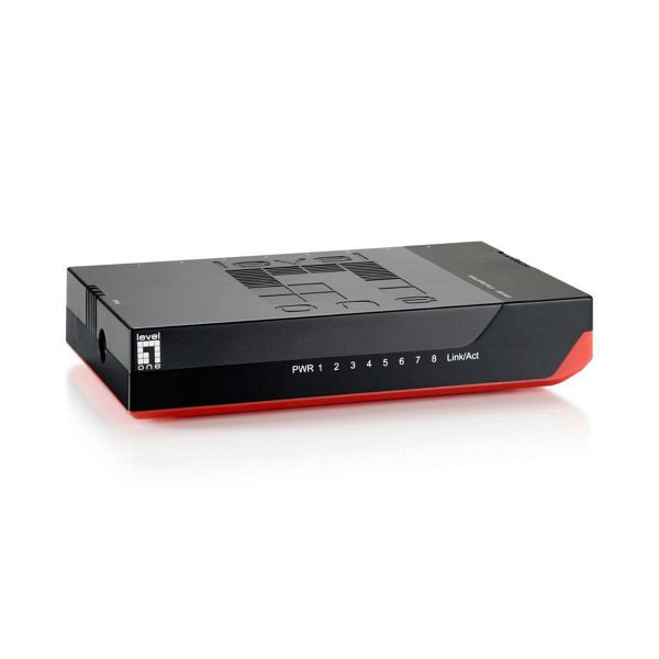 LEVELONE Tischswitch 8 x 10-1000Mbps GSW-0807, 134365, 4015867225141