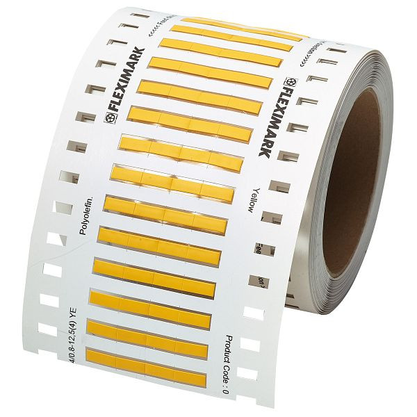 LAPP Schrumpfschlauch Etikett FLEXIMARK® Perforiert, Schrumpfbereich 6.4/2.0-25(2), gelb, 83260047