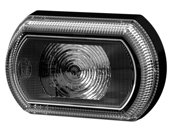 HELLA Positionsleuchte, Shapeline Tech, LED, 24/12V, schlank, Anbau grau, LED-Farbe: weiß, 5000mm, vorne links/vorne rechts, 2PF 013 323-201