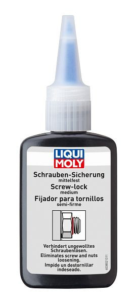 LIQUI MOLY Schraubensicherung mittelfest, Flasche Kunststoff, VE: 0,05 kg, 3802