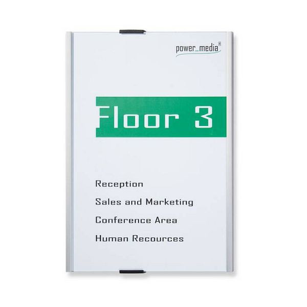 Stein HGS Infotafel -Alumino-, DIN A4, 215x302x14mm, ohne Bodenständer, al5520