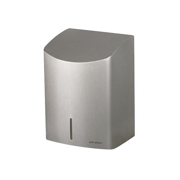 Air Wolf Händetrockner, Serie M, H x B x T: 289 x 203 x 178 mm, Edelstahl gebürstet, 10-426