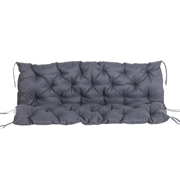 Outsunny Bankauflage Sitzkissen Rückenkissen für Sitzbank 150x98x8 cm, 84B-136