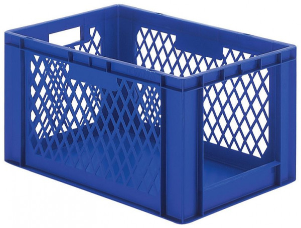 LA-KA-PE TK 600/320-5, rot, Transport-Stapelkasten, Wände durchbrochen, 1 Stirnseite offen, VE: 2 Stück, 07132 22 51