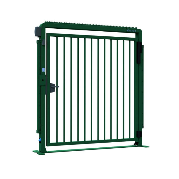 STEIN HGS Sicherheitstür V-Door-Compact-Fix-Basic, grün (RAL 6005), 1790 mm, 80518.0005