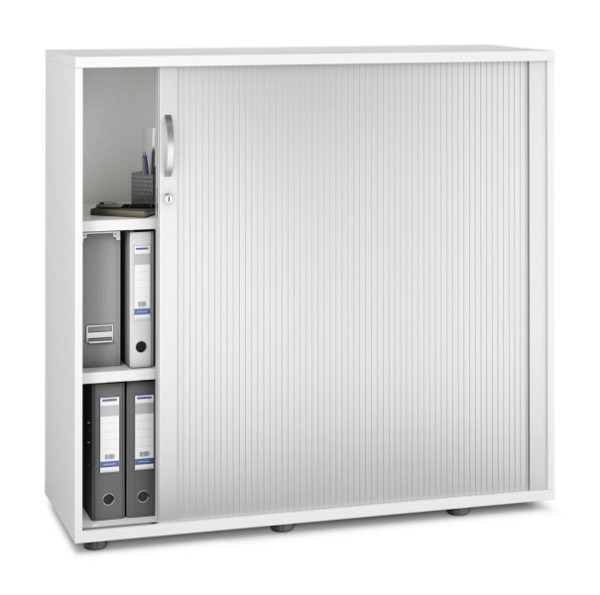 Deskin Rollladenschrank MULTI M pro, Dekor: Weiß, BxHxT: 1200 x 1140 x 420 mm, 256544