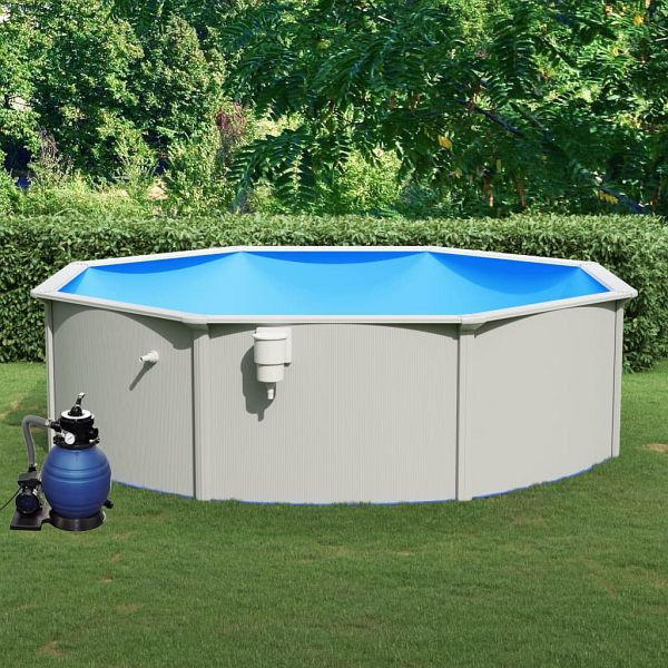 vidaXL Pool mit Sandfilterpumpe 460x120 cm, 3098047