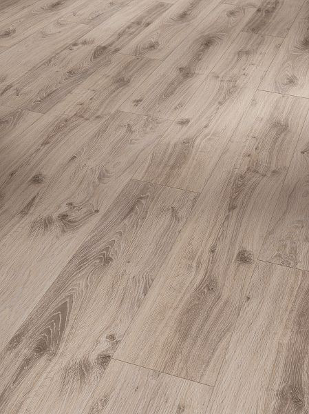 Parador Laminat Classic 1050 Eiche Tradition grau-beige Landhausdiele Eleganzstruktur 4-seitige V-Fuge, VE: 10 Stück, 1517691