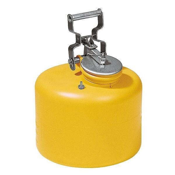 asecos Entsorgungsbehälter PE Gelb Volumen 11 L, Höhe 370mm, 2639