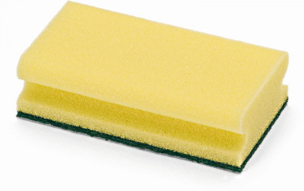 Nölle Topfreiniger mit Scheuervlies extra groß, 15 x 9 x 4 cm, PE-Schaum/Vlies, VE: 10 Stück, 758805