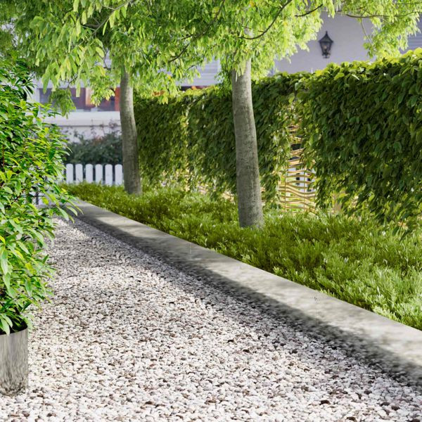 vidaXL Raseneinfassung 10-teilig 103 x 30 cm Metall Silber, 8008318