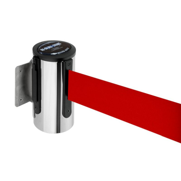 Stein HGS Wandgurtkassette -P-Line Future-, chrom, rot, mit Gurtendstück (Standard), 12850g-0102