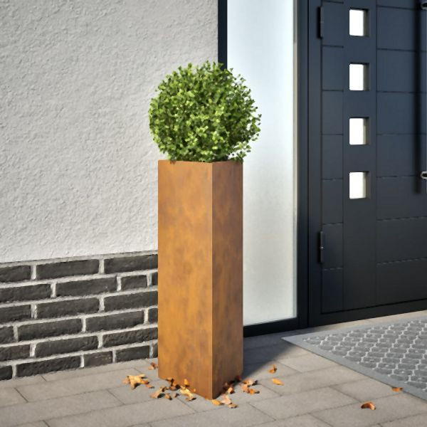 vidaXL Pflanzkübel 2 Stk. Dreieckig 30x26x75 cm Cortenstahl, 851156