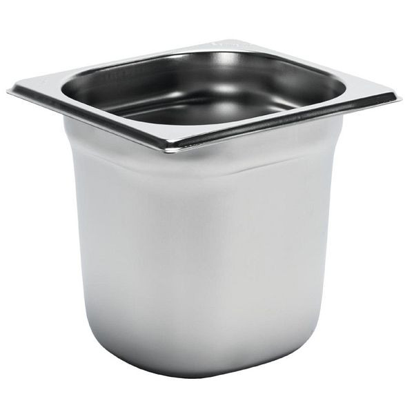 Gastro M Edelstahl GN-Behälter 20cm GN1/6, verstärkte Kanten, GR705