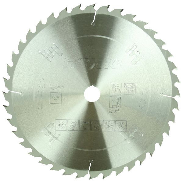 HiKOKI TCT Kreissägeblatt Holz 335x30xZ40 Wechselzahn, 752477