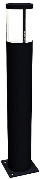 Schake Pollerleuchte, Stahlrohr Ø 152mm, Gesamthöhe 1000mm, pulverbeschichtet, zum Aufdübeln, Spannung: 230V AC 50Hz, Leistung: 12W, schwarz, 40156EBMS