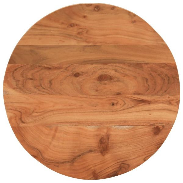 vidaXL Tischplatte Ø60x2,5 cm Rund Massivholz Akazie, 370050