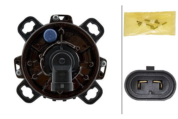 HELLA Halogen/DE-Hauptscheinwerfer, 90mm Performance, 24V, rund, Einbau, E1 2398/ECE/E1 2397, gehärtete Streuscheibe, rechts/links, 1ML 247 042-227