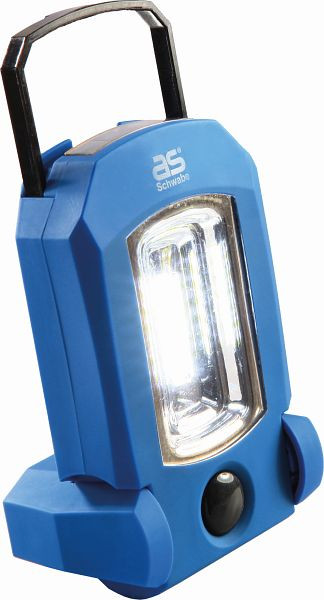as-Schwabe Akku-Handlampe COB-LED +4 LED "EVO 1", 3W Li-Ion Akku mit 3,7V / 1400 mAh, 3 Watt COB-LED, 42803