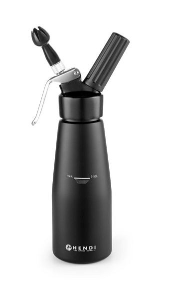 Hendi Sahnespender Kitchen Line, schwarz, 0,5 L, ØxH: 80x260 mm, 588420