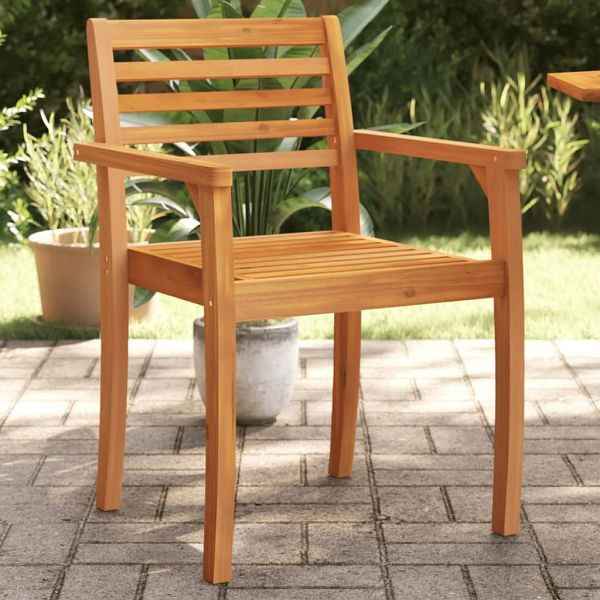 vidaXL Gartenstühle 2 Stück 59x55x85 cm Massivholz Akazie, 4004912
