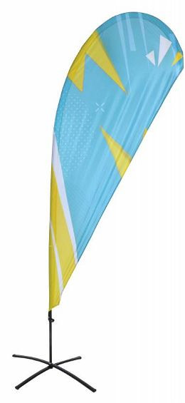 Showdown Displays Beachflag Budget Tropfen-Form XL Druck, BFBD-XLG