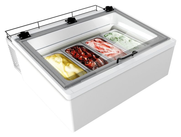 NordCap Nordcap Auftisch-Vitrine, MINI CREAM 4V LED WEISS, 465500400