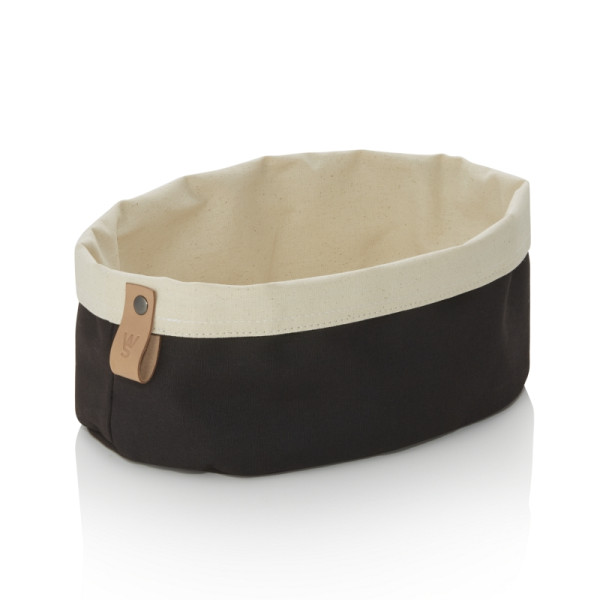 WAS Brottasche FLIP COTTON, 25 x 18 x 12 cm, schwarz/cream, Canvas, 9392125