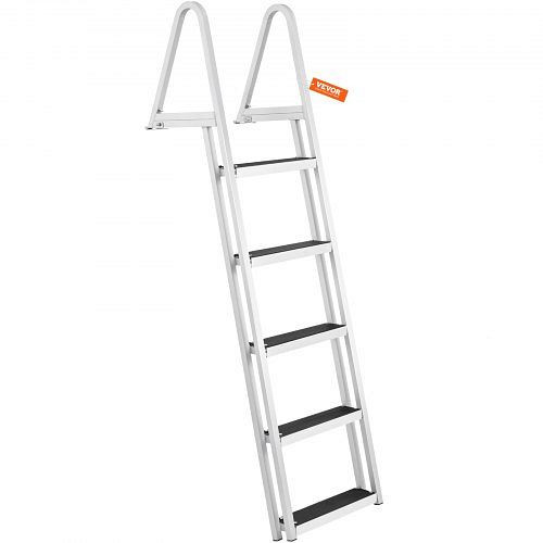 VEVOR Badeleiter Bootsleiter abnehmbar 5 Stufen 159kg Traglast 610x455x1825mm, MTXTCXSJFHXJDO516V0