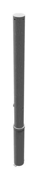 Schake Absperrpfosten Stahlrohr Ø 76 x 2,6 mm herausnehmbar, mit Dreikantverschluss, feuerverzinkt, ohne Öse, 476F