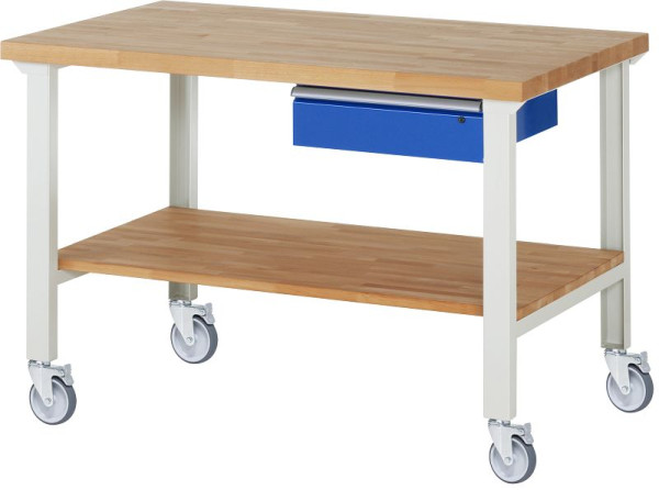 RAU Fahrbare Werkbank 7001A7, 1500x900x1000mm, 4 Lenkrollen, 05-7001A7-159B4S4.11