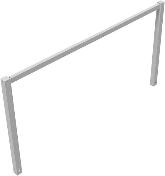 Schake Wegesperren feststehend, geschweißt mit Oberholm, feuerverzinkt, Gesamtbreite: 2500 mm, 4014_25