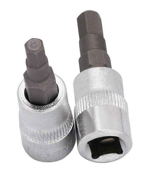 Kraftwerk Bit-Steckschlüssel-Einsatz Innensechskant Zollmaß 1/4" 1/8", 106501