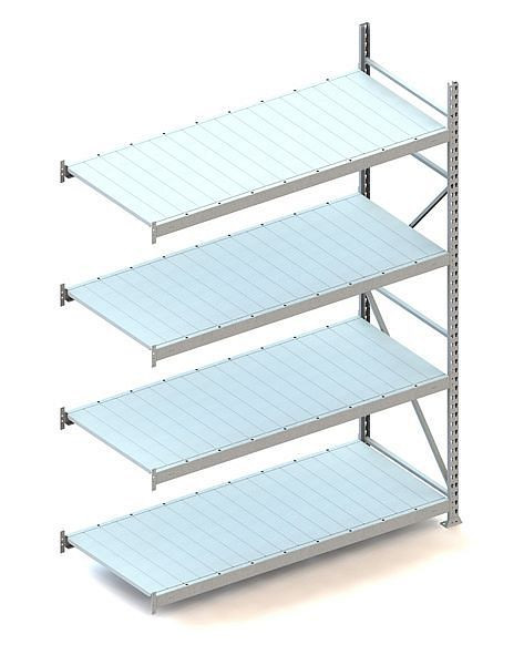 Meta MINI-RACK AR 2500x1800x800 mm, verzinkt, mit Stahlpaneele, Bodenanzahl: 4, 20051291