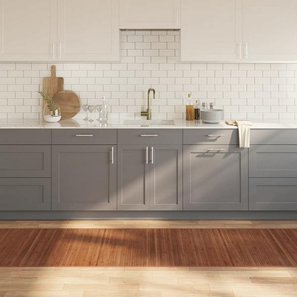 vidaXL Teppich Rechteckig Braun 80x1000 cm Bambus, 376932