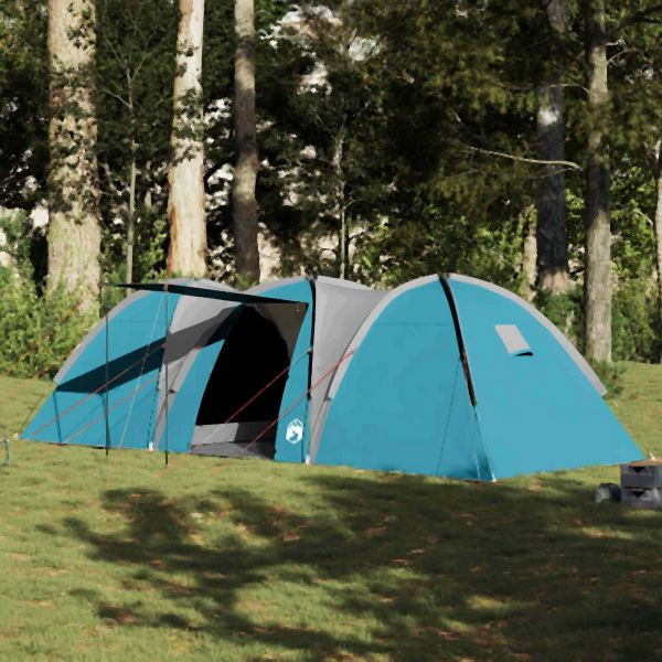 vidaXL Kuppel-Familienzelt 8 Personen Blau Wasserdicht, 4009429