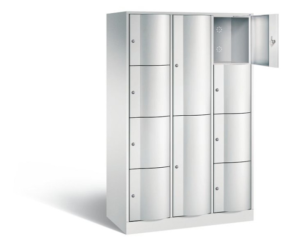 C+P Kombi-Schließfachschrank Resisto, H1950xB1148xT540mm, Farbe: Lichtgrau, 8070-3723 S10025