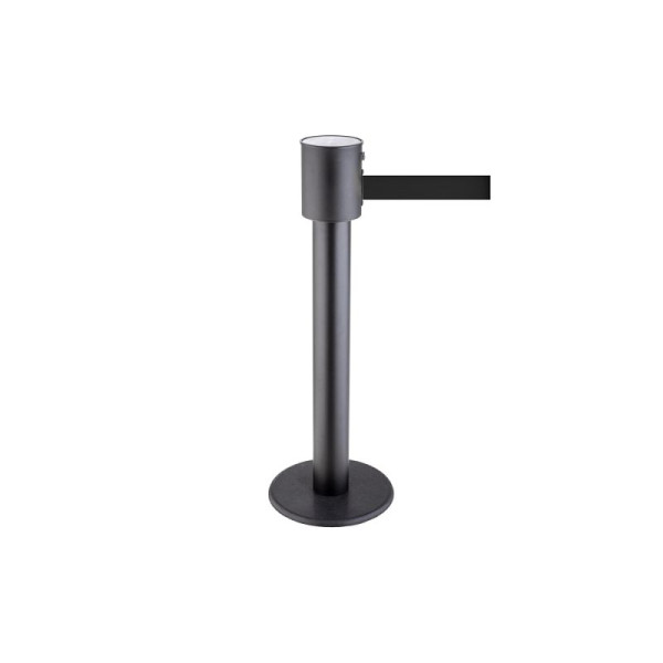 Stein HGS Personenleitsystem 'P-Line 200' aus Metall, schwarz, Gurtlänge 20 m, schwarz, 65853.0003