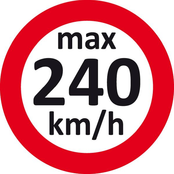 Eichner Geschwindigkeitsaufkleber, 240 km/h, VE: 100 Stück, 9240-00006