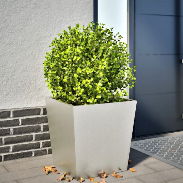 vidaXL Pflanzkübel 50x50x50 cm Edelstahl, Blumenkübel, 851074