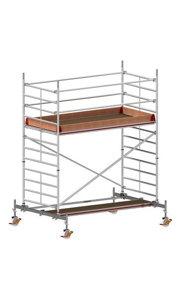 HYMER Fahrgerüst mit Fahrtraverse, Bühnenlänge 2,95 m, Rahmenteilbreite 1,50 m, Reichhöhe 4,60 m, 807304