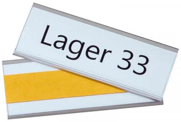 Eichner Etikettenhalter selbstklebend, Maße: 38 x 100 mm, VE: 100 Stück, 9218-03022