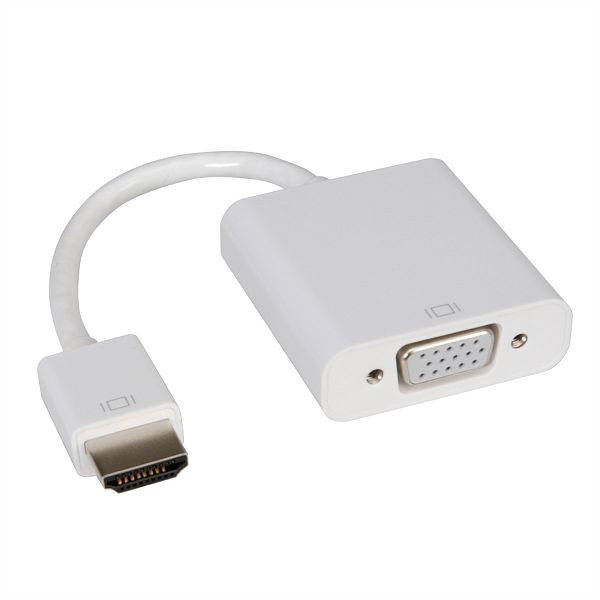 ROLINE HDMI-VGA Adapterkabel, HDMI ST / VGA BU, 0,15 m, 12.03.3114