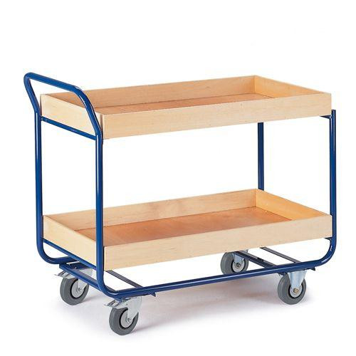 Rollcart Tischwagen 80 mm Randhöhe (1170x600), Tragkraft: 150 kg, 06-7126